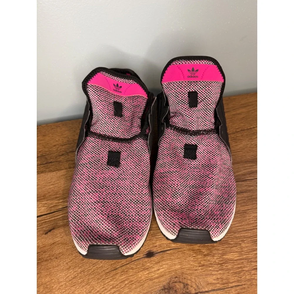 Adidas Originals X_PLR Shock Pink Black Knit Running‎ Shoes B37438 Womens 6.5